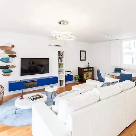 Apartment Flh Mouraria Blue Design With Parking & Pool Lisbon